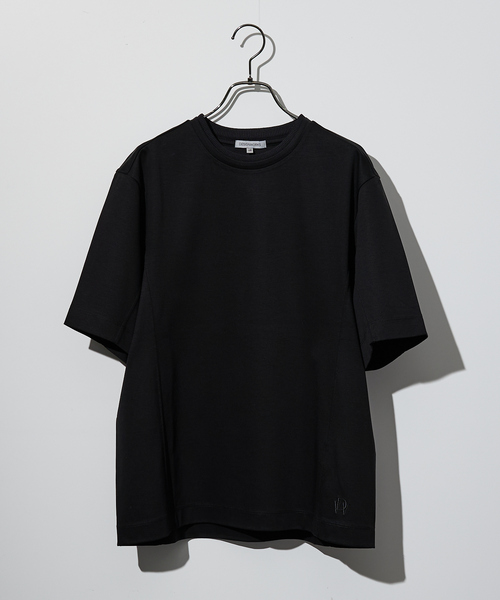 DESIGNWORKS(デザインワークス)の「【接触冷感】クールスムース Tシャツ / アンサンブル対応(Tシャツ/カットソー・メンズ・ブラック/ホワイト/ネイビー・46/48/50)」の5枚目の写真