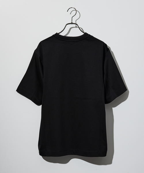 DESIGNWORKS(デザインワークス)の「【接触冷感】クールスムース Tシャツ / アンサンブル対応(Tシャツ/カットソー・メンズ・ブラック/ホワイト/ネイビー・46/48/50)」の6枚目の写真