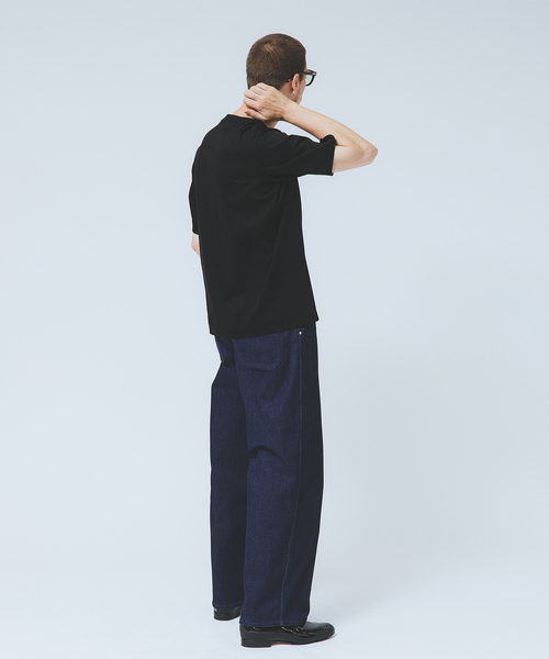 DESIGNWORKS(デザインワークス)の「【接触冷感】クールスムース Tシャツ / アンサンブル対応(Tシャツ/カットソー・メンズ・ブラック/ホワイト/ネイビー・46/48/50)」の10枚目の写真