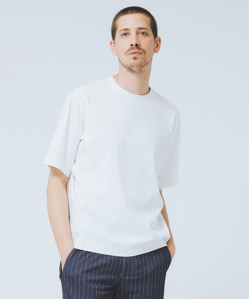 DESIGNWORKS(デザインワークス)の「【接触冷感】クールスムース Tシャツ / アンサンブル対応(Tシャツ/カットソー・メンズ・ブラック/ホワイト/ネイビー・46/48/50)」の19枚目の写真