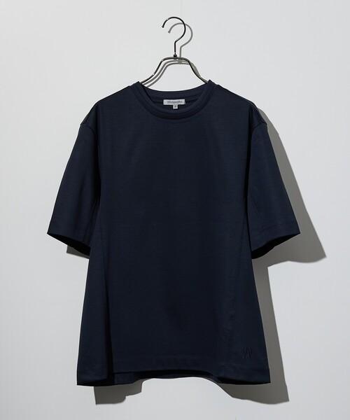 DESIGNWORKS(デザインワークス)の「【接触冷感】クールスムース Tシャツ / アンサンブル対応(Tシャツ/カットソー・メンズ・ブラック/ホワイト/ネイビー/ダークブラウン/サックスブルー・46/48/50)」の22枚目の写真