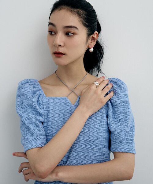 COCOSHNIK ONKITSCH(ココシュニックオンキッチュ)の「シルバー タングルドドームリング(リング・レディース・シルバー・14/12)」の6枚目の写真