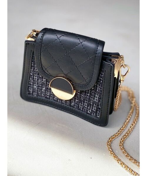 RESEXXY(リゼクシー)の「フラップコンパクトバック(ハンドバッグ・レディース・アイボリー/ブラック・FREE)」の2枚目の写真