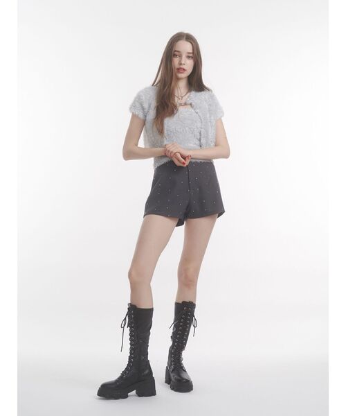 jouetie（ジュエティ）の「ハーフスリーブラメニットアンサンブル（アンサンブル・レディース・ピンク/ブラック/オフホワイト・MEDIUM）」の22枚目の写真