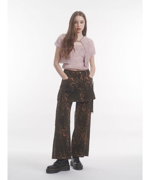 jouetie（ジュエティ）の「ハーフスリーブラメニットアンサンブル（アンサンブル・レディース・ピンク/ブラック/オフホワイト・MEDIUM）」の16枚目の写真