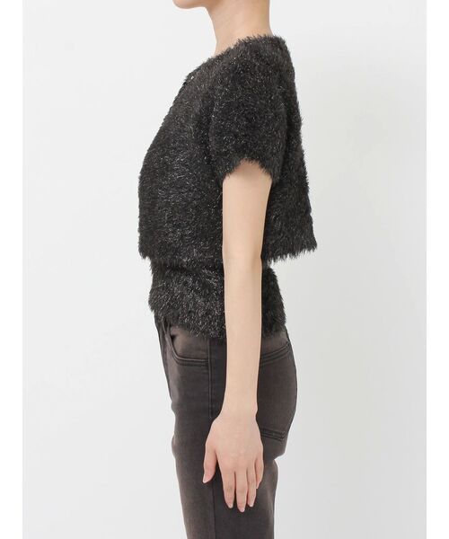 jouetie（ジュエティ）の「ハーフスリーブラメニットアンサンブル（アンサンブル・レディース・ピンク/ブラック/オフホワイト・MEDIUM）」の13枚目の写真