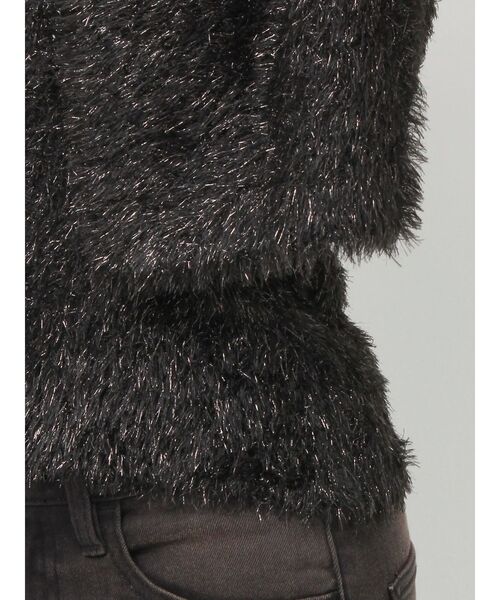 jouetie（ジュエティ）の「ハーフスリーブラメニットアンサンブル（アンサンブル・レディース・ピンク/ブラック/オフホワイト・MEDIUM）」の9枚目の写真