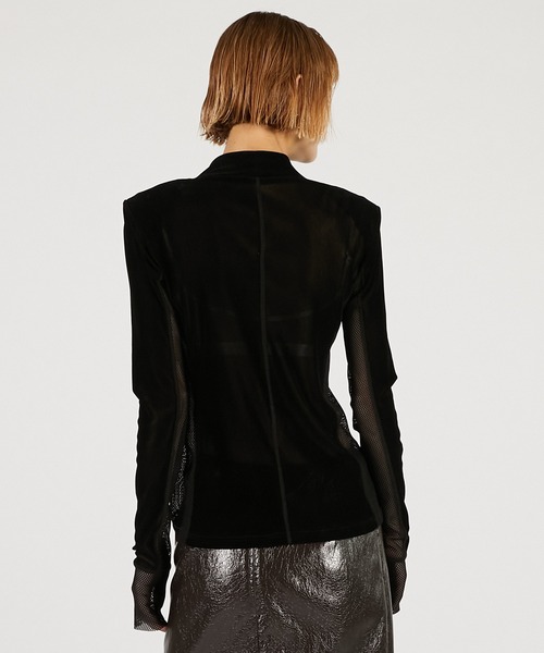 PRANK PROJECT（プランクプロジェクト）の「ベロアタートルトップ / Velour Turtleneck Top（その他トップス・レディース・ホワイト/カーキ/ブラック・FREE）」の5枚目の写真