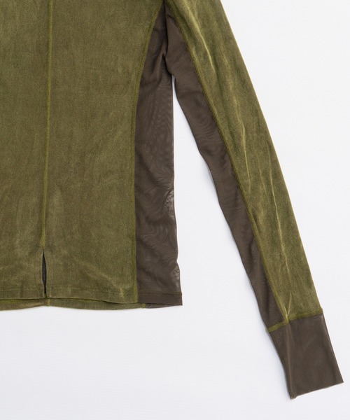 PRANK PROJECT（プランクプロジェクト）の「ベロアタートルトップ / Velour Turtleneck Top（その他トップス・レディース・ホワイト/カーキ/ブラック・FREE）」の13枚目の写真