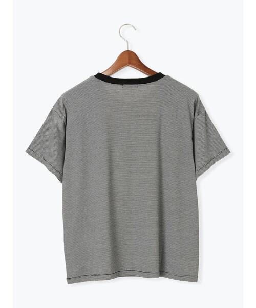 Te chichi（テチチ）の「フレームロゴプリントTシャツ（Tシャツ/カットソー・レディース・チャコールグレー/オフホワイト/ブラック・F）」の17枚目の写真