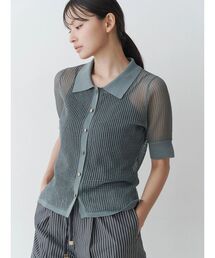 TONAL | シアーリブポロニット(ニット/セーター)