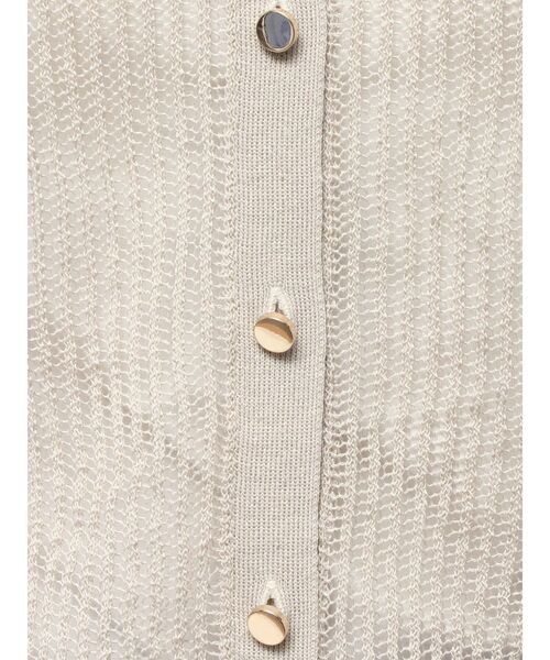 TONAL（トーナル）の「シアーリブポロニット（ニット/セーター・レディース・ブラック/グレー/グリーン・MEDIUM）」の4枚目の写真