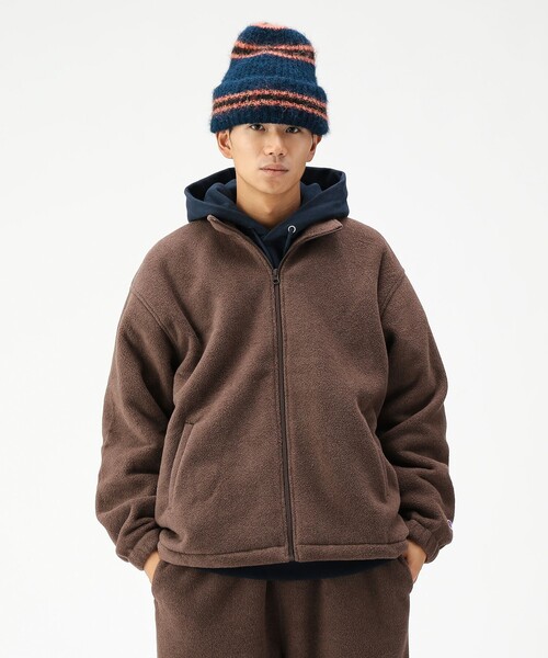 セール】【別注】Champion / Fleece Stand Zip Jacket（ブルゾン