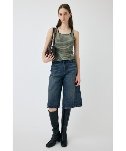 MOUSSY(マウジー)の「【EC・一部店舗限定】THIN BORDER タンクトップ(タンクトップ・レディース・ブラウン/ピンク/ブラック・FREE)」の10枚目の写真