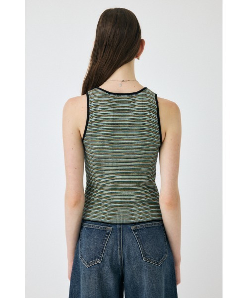 MOUSSY(マウジー)の「【EC・一部店舗限定】THIN BORDER タンクトップ(タンクトップ・レディース・ブラウン/ピンク/ブラック・FREE)」の14枚目の写真