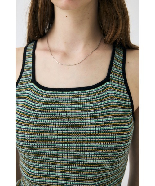 MOUSSY(マウジー)の「【EC・一部店舗限定】THIN BORDER タンクトップ(タンクトップ・レディース・ブラウン/ピンク/ブラック・FREE)」の15枚目の写真