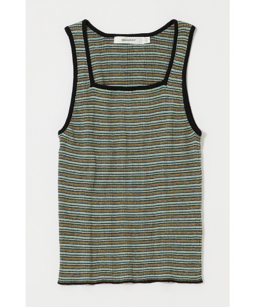 MOUSSY(マウジー)の「【EC・一部店舗限定】THIN BORDER タンクトップ(タンクトップ・レディース・ブラウン/ピンク/ブラック・FREE)」の5枚目の写真