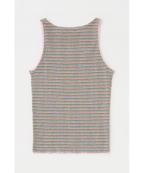 MOUSSY(マウジー)の「【EC・一部店舗限定】THIN BORDER タンクトップ(タンクトップ・レディース・ブラウン/ピンク/ブラック・FREE)」の8枚目の写真