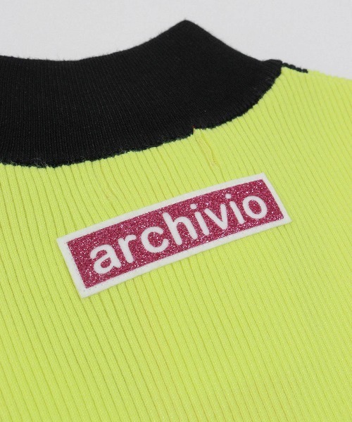 archivio（アルチビオ）の「<LADIES>サイドライン配色リブニット（ニット/セーター・レディース・ブラック/グリーン/レッド/イエロー・M/S）」の14枚目の写真