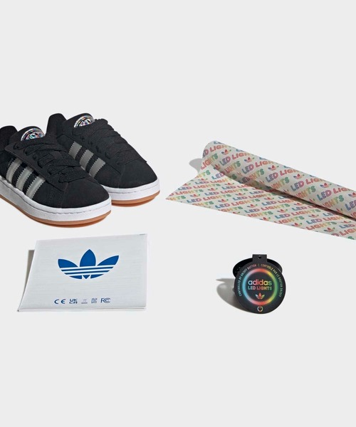 adidas(アディダス)の「キャンパス 00s LEDライト コンフォートクロージャー 伸縮シューレース シューズ キッズ / Campus 00s Led Lights Comfort Closure Elastic Lace Shoes Kids / アディダスオリジナルス adidas Originals(スニーカー・キッズ・ブラック・17.0cm/18.0cm/19.0cm/20.0cm/21.0cm)」の10枚目の写真