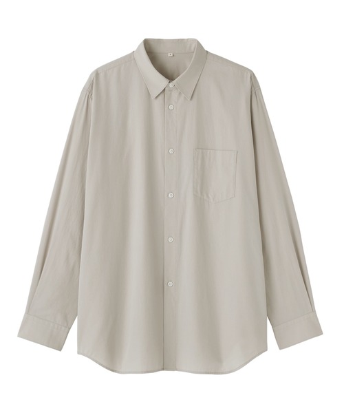 MUJI LABO ウール混レギュラーカラーシャツ L ベージュ MUJI Labo ウール混レギュラーカラーシャツはクワイエット