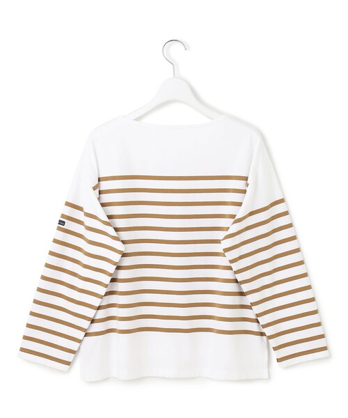 23区 S（ニジュウサンクチイサイサイズ）の「【洗える】Armor-lux パネルボーダー 長袖Tシャツ（Tシャツ/カットソー・レディース・黄土色系1/ベージュ系2/オレンジ系1/ブルー系1・32）」の18枚目の写真