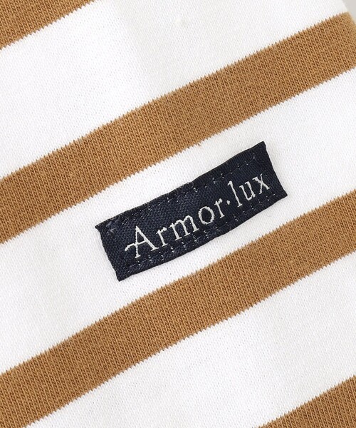 23区 S（ニジュウサンクチイサイサイズ）の「【洗える】Armor-lux パネルボーダー 長袖Tシャツ（Tシャツ/カットソー・レディース・黄土色系1/ベージュ系2/オレンジ系1/ブルー系1・32）」の22枚目の写真