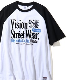VISION STREET WEAR（ヴィジョンストリートウェア）の「【VISION STREET WEAR/ヴィジョンストリートウェア】 ODD STUDIO raglan T shirts / ラグランスリーブ 半袖 Tシャツ（Tシャツ/カットソー）」