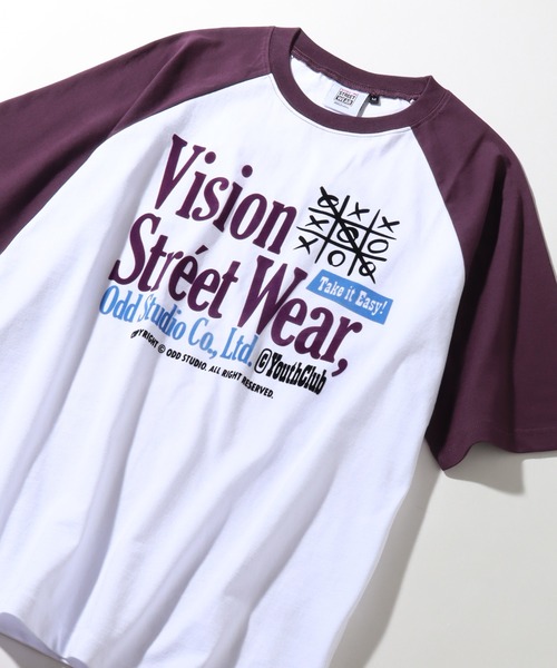 VISION STREET WEAR(ヴィジョンストリートウェア)の「【VISION STREET WEAR/ヴィジョンストリートウェア】 ODD STUDIO raglan T shirts / ラグランスリーブ 半袖 Tシャツ(Tシャツ/カットソー・メンズ・ブラック/パープル/グリーン・S/M/L/LL)」の17枚目の写真