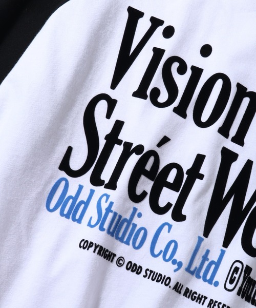 VISION STREET WEAR(ヴィジョンストリートウェア)の「【VISION STREET WEAR/ヴィジョンストリートウェア】 ODD STUDIO raglan T shirts / ラグランスリーブ 半袖 Tシャツ(Tシャツ/カットソー・メンズ・ブラック/パープル/グリーン・S/M/L/LL)」の21枚目の写真