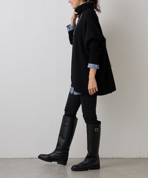 BEARDSLEY - シンプルタートルニット BEARDSLEY｜タートルビッグニット(ショート) | Rakuten Fashion