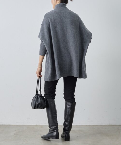 BEARDSLEY（ビアズリー）の「タートルビッグニット(ショート)（ニット/セーター・レディース・ピンク/グレー/ブラック・FREE）」の21枚目の写真