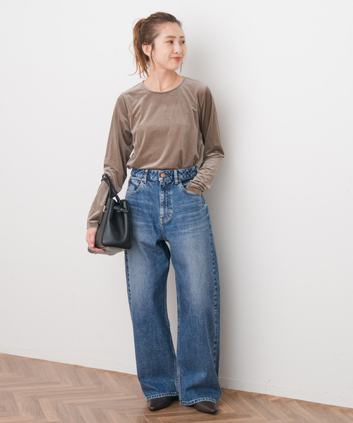 Spick & Span(スピックアンドスパン)の「RED CARD TOKYO / レッドカード トーキョー 別注MONTANA*(デニムパンツ・レディース・ブルー/ブラック・22/23/24/25)」の4枚目の写真