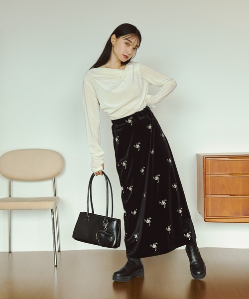 VANNIE U(ヴァニーユー)の「ハートチャームポーチ付きロングハンドバッグ(ハンドバッグ・レディース・ブラック/レッド・FREE)」の11枚目の写真