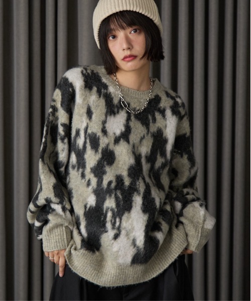 PBLIM(ページボーイリム)の「《UNISEX》ミケネコニット(ニット/セーター・レディース・グレー/ブラウン/ブラック・FREE)」の3枚目の写真