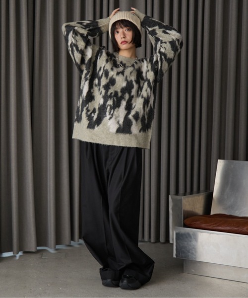 PBLIM(ページボーイリム)の「《UNISEX》ミケネコニット(ニット/セーター・レディース・グレー/ブラウン/ブラック・FREE)」の10枚目の写真