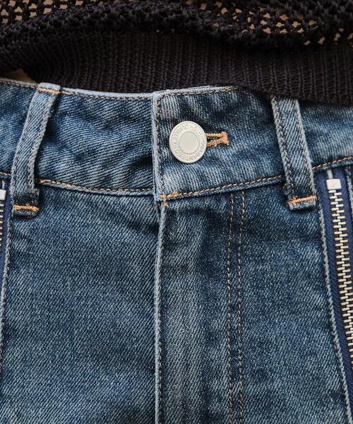 WEGO（ウィゴー）の「WEGO/【25年秋冬新作】ジップカーゴデニムスカパン（デニムスカート・レディース・ダークブルー・FREE）」の6枚目の写真