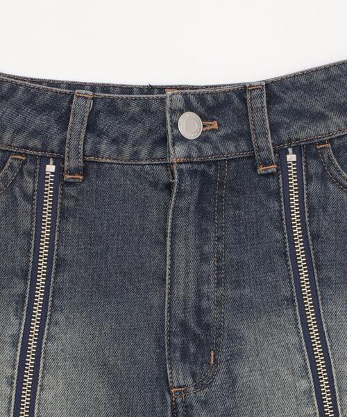 WEGO（ウィゴー）の「WEGO/【25年秋冬新作】ジップカーゴデニムスカパン（デニムスカート・レディース・ダークブルー・FREE）」の13枚目の写真