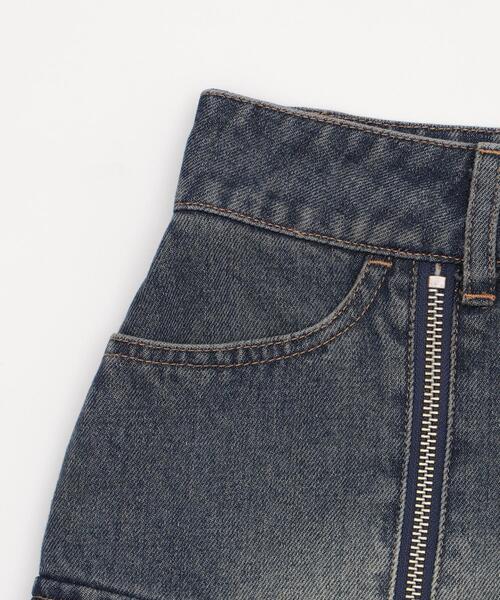 WEGO（ウィゴー）の「WEGO/【25年秋冬新作】ジップカーゴデニムスカパン（デニムスカート・レディース・ダークブルー・FREE）」の14枚目の写真