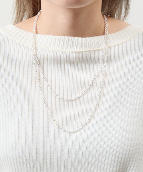 THEFT(セフト)の「THEFT セフト / AZUKI SILVER CHAIN NECKLACE シルバー925アズキチェーンネックレス 60cm(ネックレス・メンズ・シルバー・60cm)」の14枚目の写真