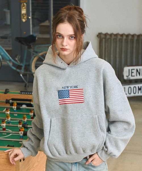 刺繍フーディー - embroidery hoodie -（パーカー）｜BENUA（ベヌア