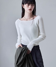 etoll.（エトル）の「ボートネックリブニット（ニット/セーター）」