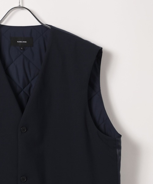 GLOBAL WORK(グローバルワーク)の「URBANインナーベスト/451313(ダウンベスト・メンズ・ブラック/ネイビー・SMALL/MEDIUM/LARGE/X-LARGE)」の6枚目の写真