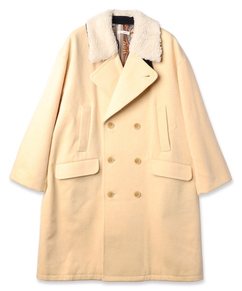 YEAH RIGHT!!(イェーライト)の「YELW ANGORA MELTON P-COAT(その他アウター・レディース・イエロー・1)」の5枚目の写真