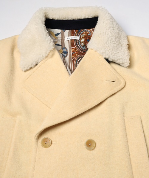 YEAH RIGHT!!(イェーライト)の「YELW ANGORA MELTON P-COAT(その他アウター・レディース・イエロー・1)」の8枚目の写真