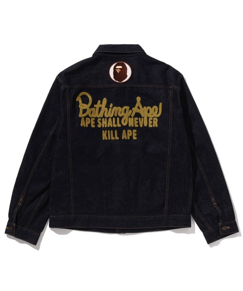 A BATHING APE（アベイシングエイプ）の「CHAMPION DENIM JACKET（デニムジャケット・メンズ・インディゴブルー・X-LARGE/MEDIUM/LARGE/XX-LARGE/SMALL）」の2枚目の写真