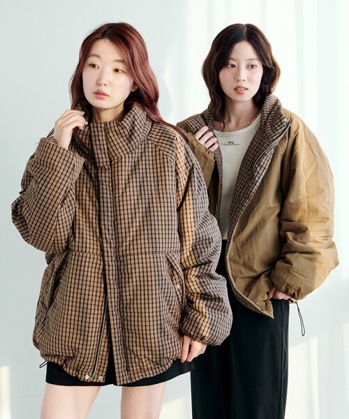 今すぐお届け！/お気に入り3万人突破！/ユニセックス】チェック中綿