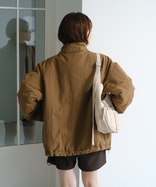 Kastane チェック中綿リバーシブルアウター ブラウンM Kastane（カスタネ）の「【今すぐお届け！/お気に入り3万人突破！/ユニ