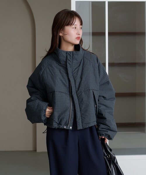 今すぐお届け！/お気に入り3万人突破！/ユニセックス】チェック中綿