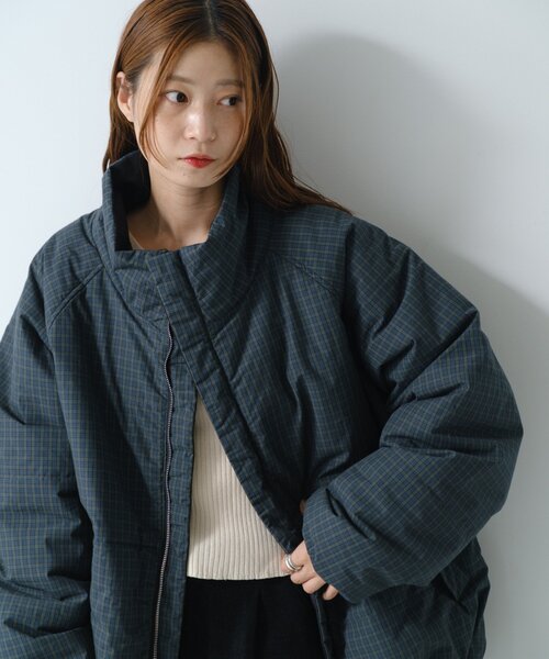 今すぐお届け！/お気に入り3万人突破！/ユニセックス】チェック中綿